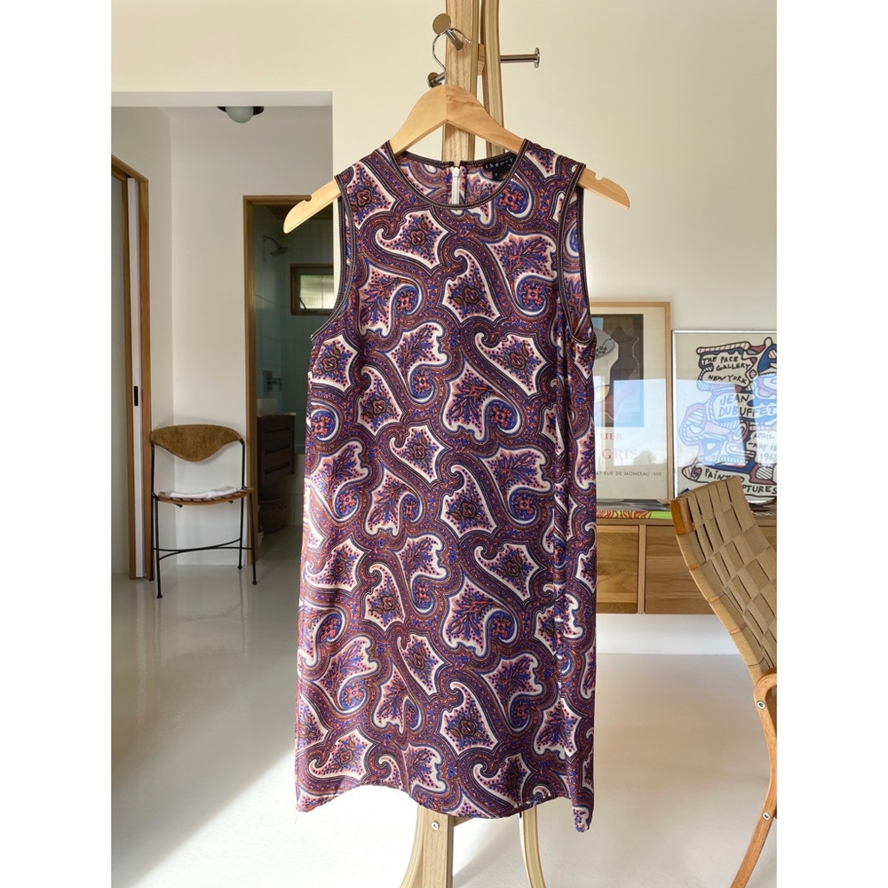 NWT Theory Bindina L Paisley Dress